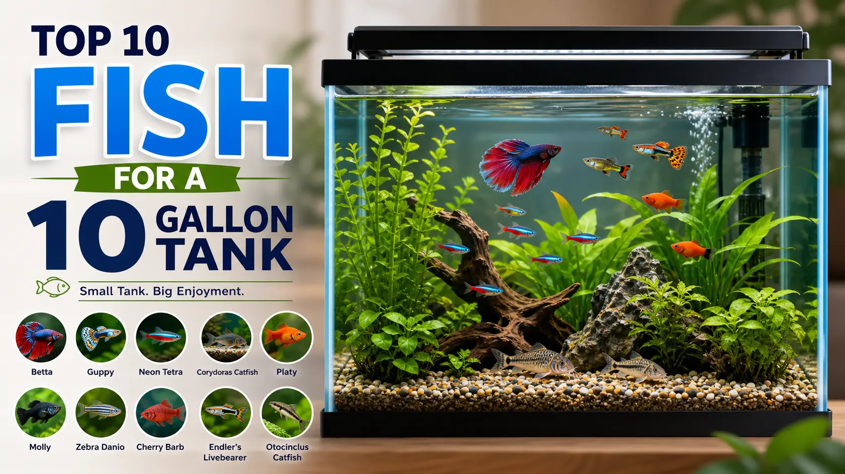 Top 10 Fish for a 10 Gallon Tank
